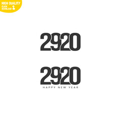 Creative Happy New Year 2920 Logo Design