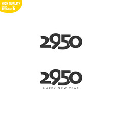 Creative Happy New Year 2950 Logo Design