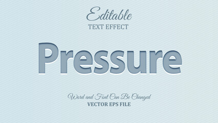 Pressure editable text effect
