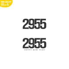Creative Happy New Year 2955 Logo Design