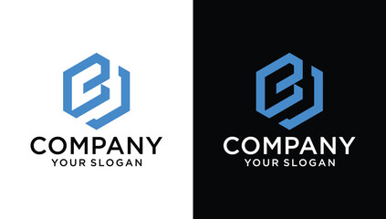 Initial letter B logo design, modern and unique logo