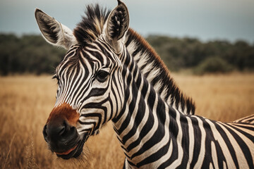 zebra in the wild