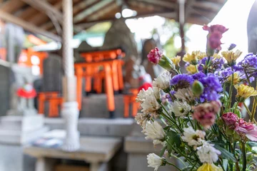 Fototapeten Fushimi Inari Taisha Torii Schrein der tausend Torii in Kyoto © gottsfam