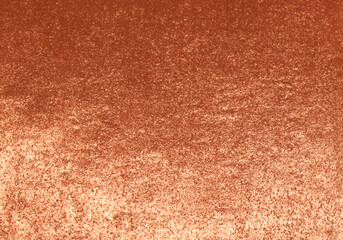 Glitter Peach Fuzz color background. Metallic background.