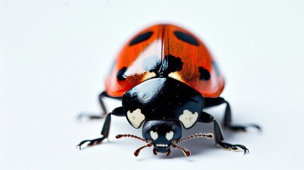 Fototapeta premium ladybug on a white background, Generative AI
