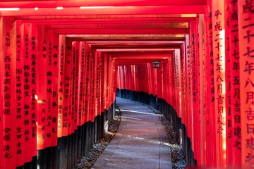 Rolgordijnen Fushimi Inari Taisha Torii Schrein der tausend Torii in Kyoto © gottsfam