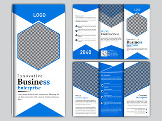 modern and professional trifold business brochure template