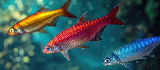 Colorful fish species (Chrysoblephus laticeps) in red.