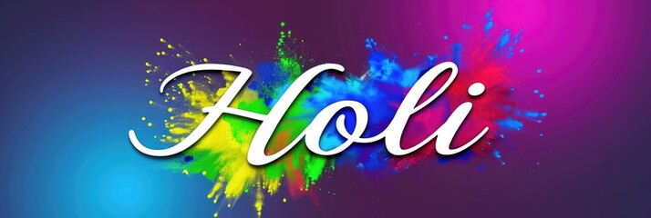 Indian Festival Of Happy Holi colorful Background