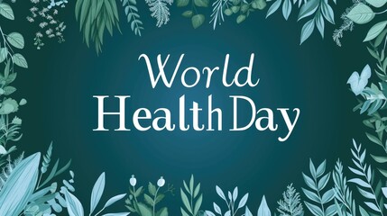 World Health Day Poster Or Banner Background - obrazy, fototapety, plakaty