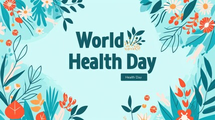 World health day concept poster