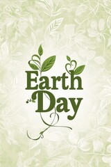 Happy Earth Day bright colorful letters. Earth Day concept.