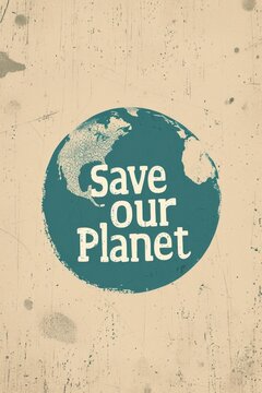  Save the planet. Social issue concept.