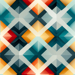 Seamless pattern. Abstract geometric background with repeating geometrical shapes
