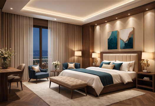 Revitalize your sleeping space with our imaginative prompts for bedroom interiors. From chic decor ideas to functional furniture arrangements, let's craft a unique ambiance that reflects your personal