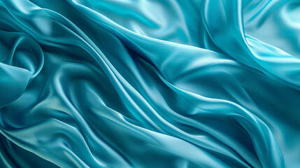 Obraz premium Colorful, silky and shiny textured textile backgrounds. Background fabrics in blue, green, pink, white and cream colors. Trend colors and fabrics of 2024. The most preferred fabrics. Backgrounds.