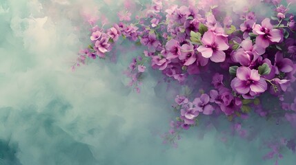 Ethereal Floral Watercolor Background