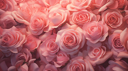  Pink rose flowers for background