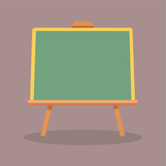 classic green chalkboard flat vector