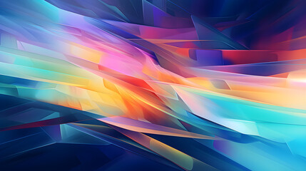 Abstract background with lines and stripes, warm and cold colors. 