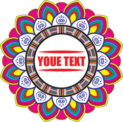 Obraz premium mandala design vector luxury mandala png mandala text box ornament decorative mandala 