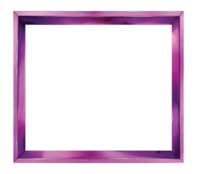 Purple frame with isolated background, Watercolor purple picture frame with isolated background.