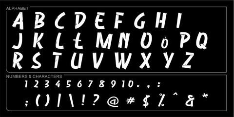 Alphabet Split Monogram, Split Letter Monogram, Alphabet Frame Font. Laser cut template. Initial monogram letters