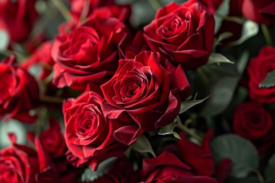 Background of natural red roses