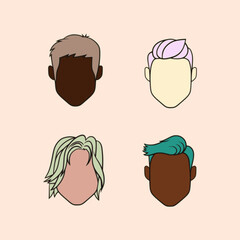 illustration of a person faces