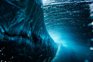 Underwater Iceberg Scene with Light Refraction