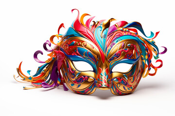 Carnival mask. Happy carnival festive, mardi gras concept. with copy space.