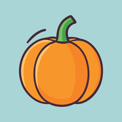 Pumpkin cartoon illustration vector design