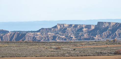 Paisaje de las Bardenas Reales en Navarra
