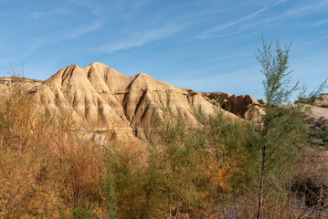 Paisaje de las Bardenas Reales en Navarra
