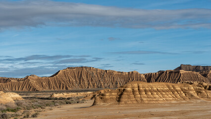 Paisaje de las Bardenas Reales en Navarra
