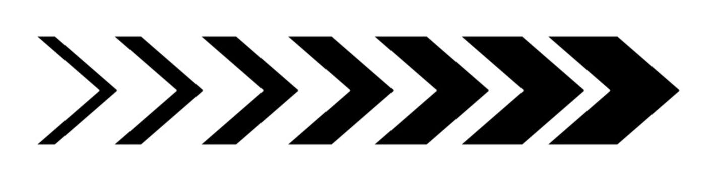 Arrow dynamic symbol. Speed, fast arrows symbols set. Arrow dynamic elements.