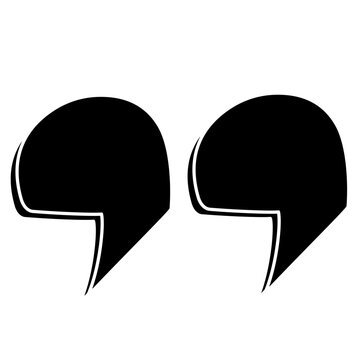 recommend clip art: punctuation quote silhouette
