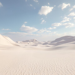 Fototapeta na wymiar View of a large sand dune in the desert