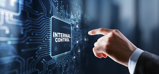 Internal Control. Business, Technology, Internet and network concept