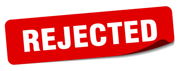 rejected sticker. rejected label - obrazy, fototapety, plakaty