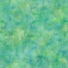 Seamless watercolor, abstract background for design, green color.