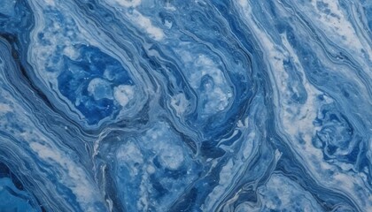 Azure and blue solid marble background 
