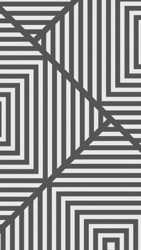 Seamless looped animated grey color square ring radiowave tiles arranged together. Minimal flat animated Small squares tiles or polygon grid. Growing square pattern with radio wave effect.