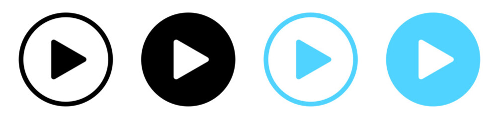 play icon button video audio player icons start sign