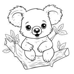 Koala coloring page