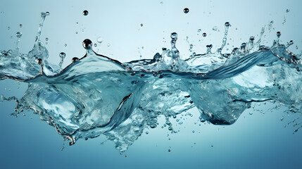 Obraz premium Water splash isolated on white background