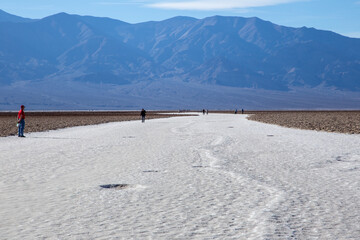 Badwater Basin Salt Flats, Death Valley National Park. California