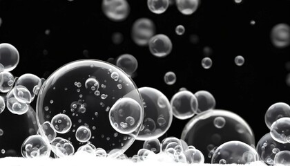 dark image of bubbles in water, 16:9 widescreen wallpaper / backdrop / background, graphic resources