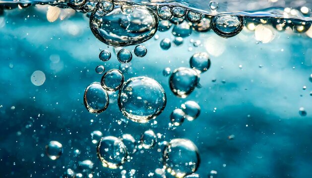 bubbles in water, 16:9 widescreen wallpaper / backdrop / background, graphic resources