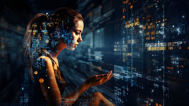 The future of cyber technology, networks and artifical intelligence, concept